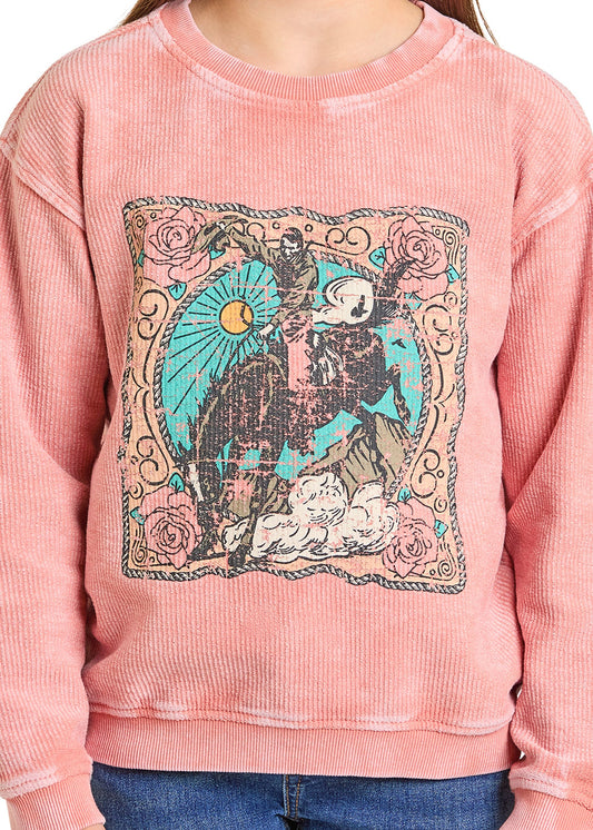 Rock & Roll Girls Long Sleeve Pullover BG91T07432