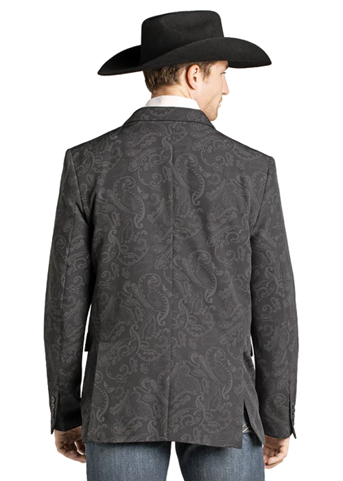 ROCK & ROLL BLAZER/SPORT COAT - Youth, Black Plaid BB96C07382