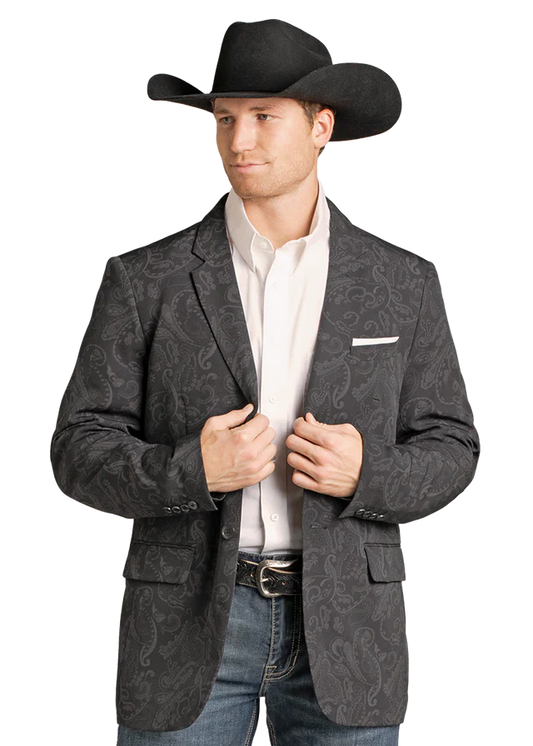 ROCK & ROLL BLAZER/SPORT COAT - Youth, Black Plaid BB96C07382