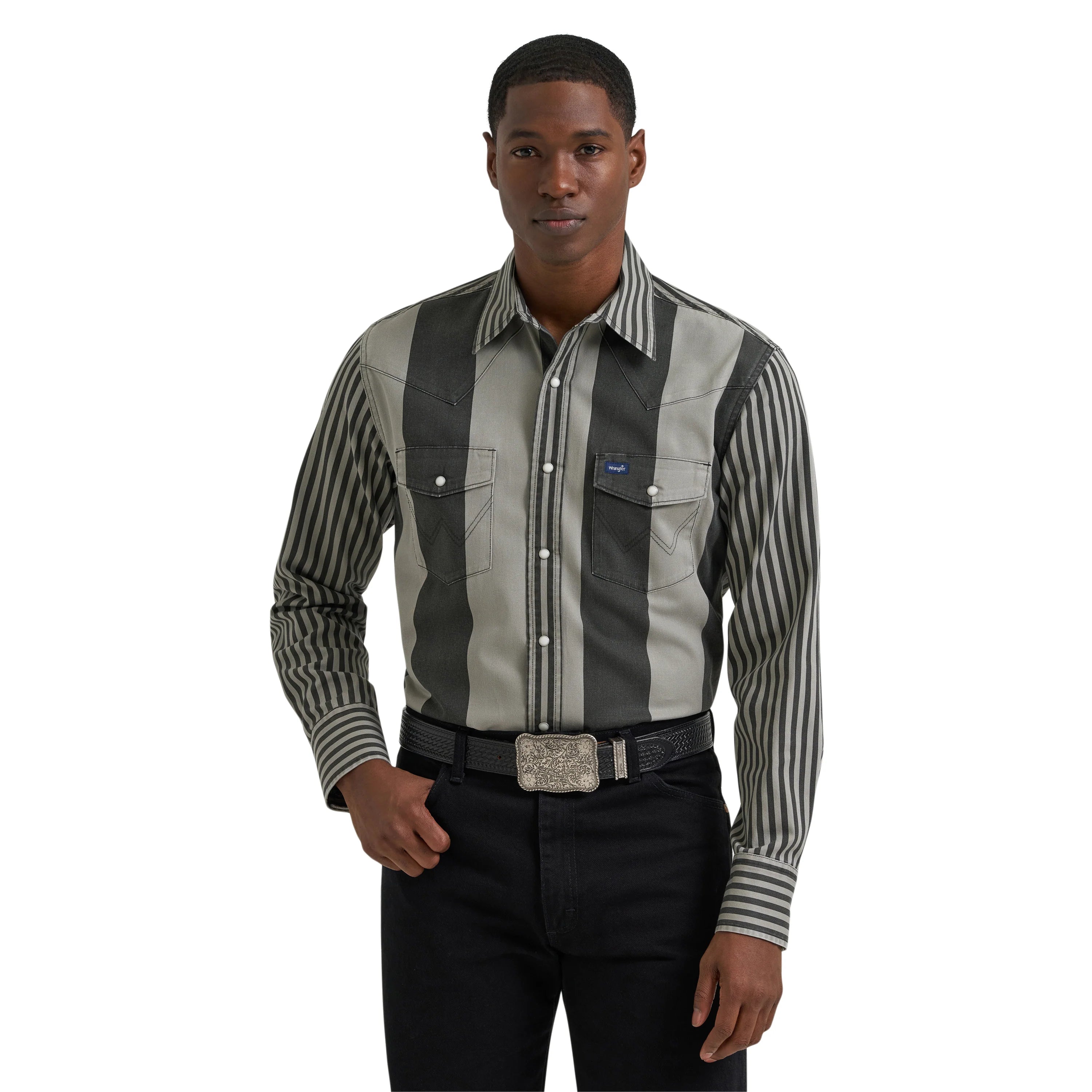 Wrangler Men’s Shirt, Brushpopper, Snap, 112381996