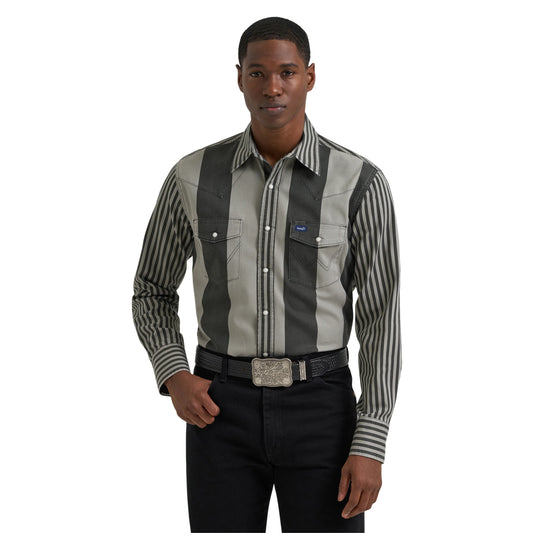 Wrangler Men’s Shirt, Brushpopper, Snap, 112381996