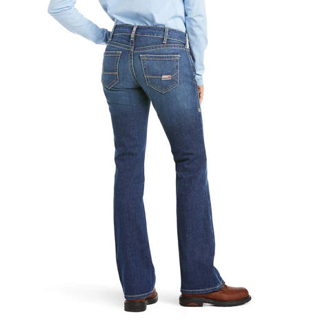 Ariat Ladies FR Flame Resistant Jean, Mid Rise, Stretch, Boot Cut 10016176