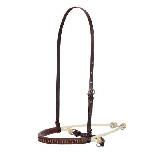 Martin Saddlery- Leather Covered Dbl Rope Noseband / Cavesson NB250DRL