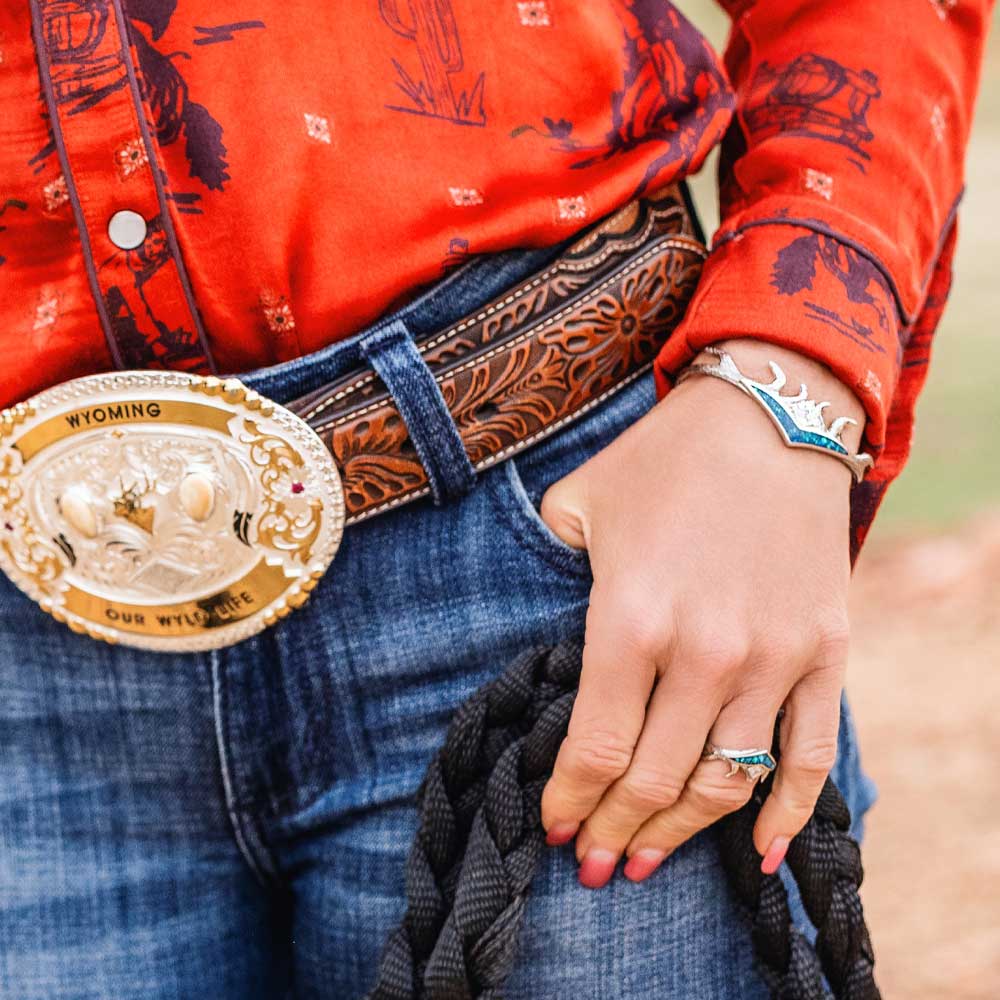 Montana Silversmiths Pursue the Wild Ring - High Country Opal KTRG6331