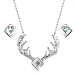 Montana Silversmiths Jewelry Set - Rugged Beauty Turquoise KTJS6330