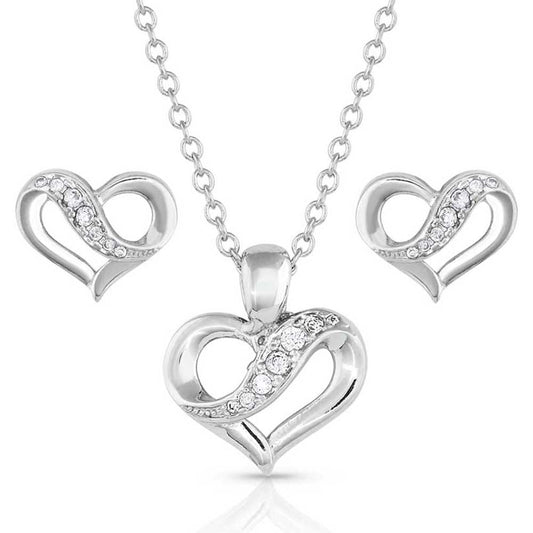 Montana Silversmiths Jewelry Set - Ribbon Round My Heart JS5245