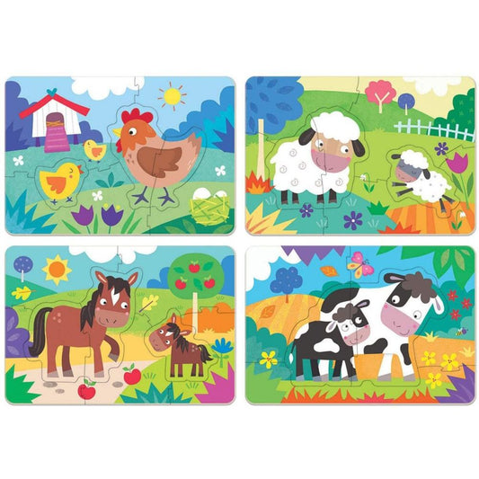 EDUCA My first 4 puzzles 24pc Farm Friends 18899