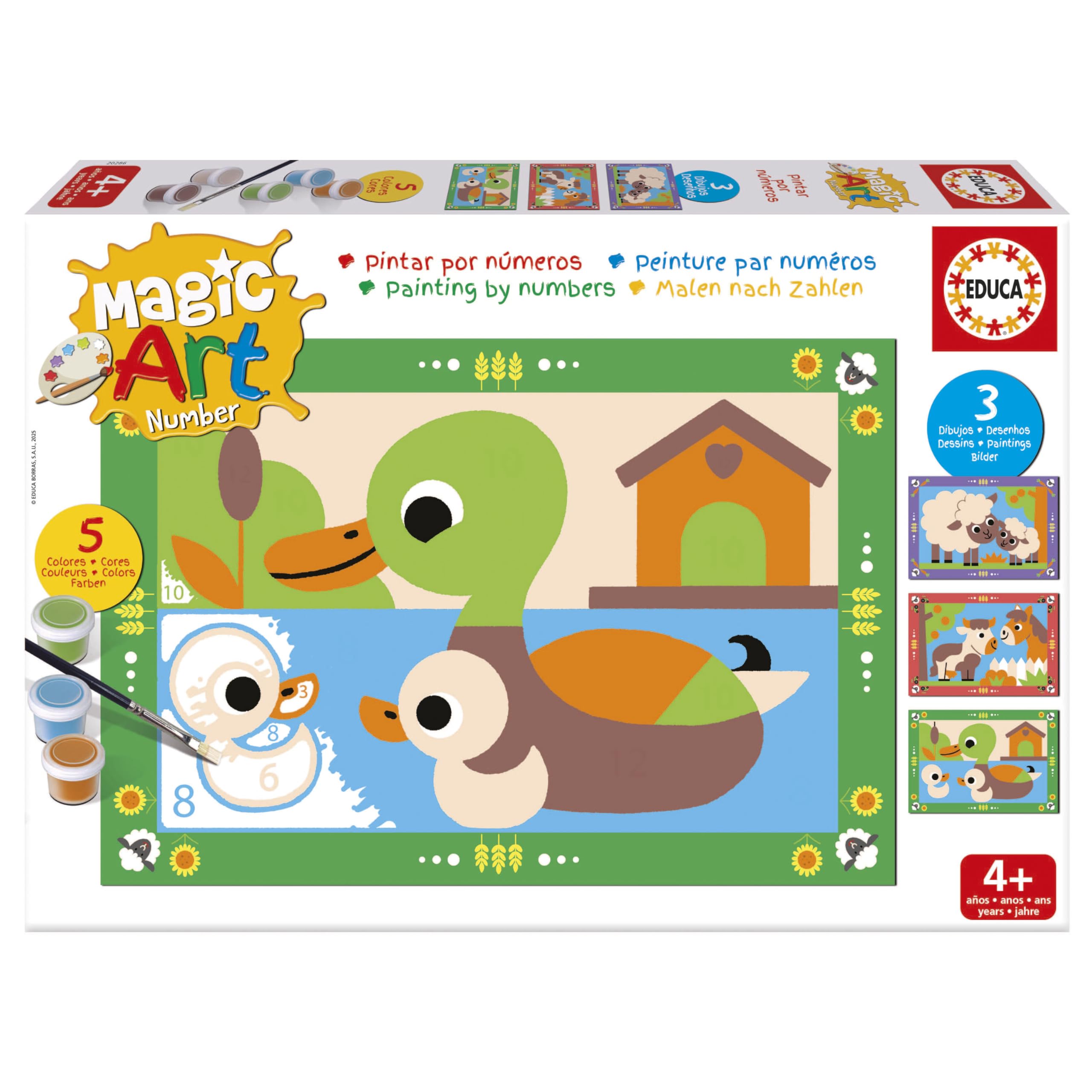 EDUCA Paint by number Magic Art 20286