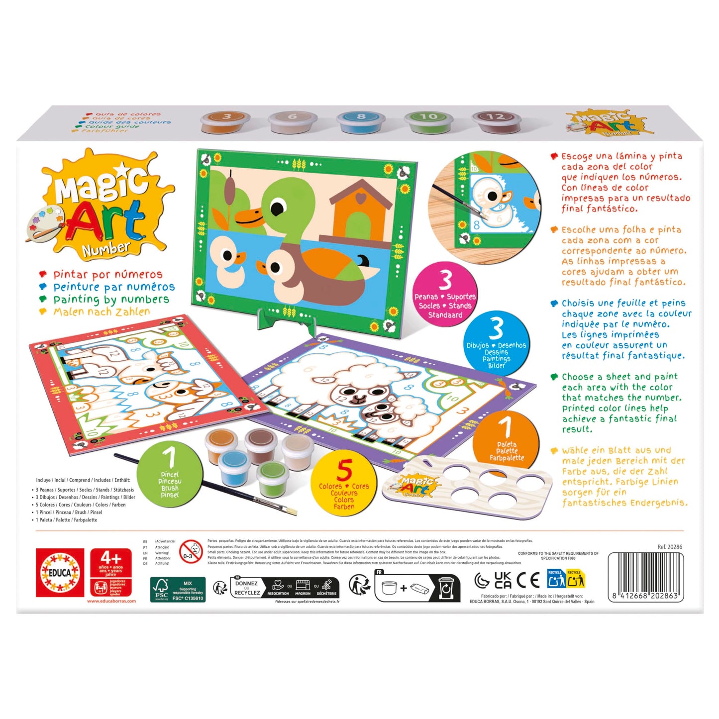 EDUCA Paint by number Magic Art 20286