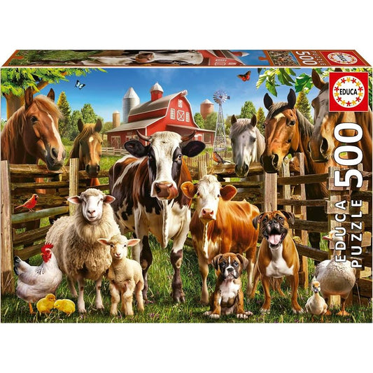 EDUCA Farmyard Buddies Puzzle 500pc 19905