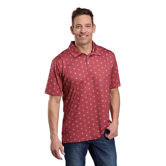 Roper Men’s Polo Shirt, Red 3-073-0224-0424