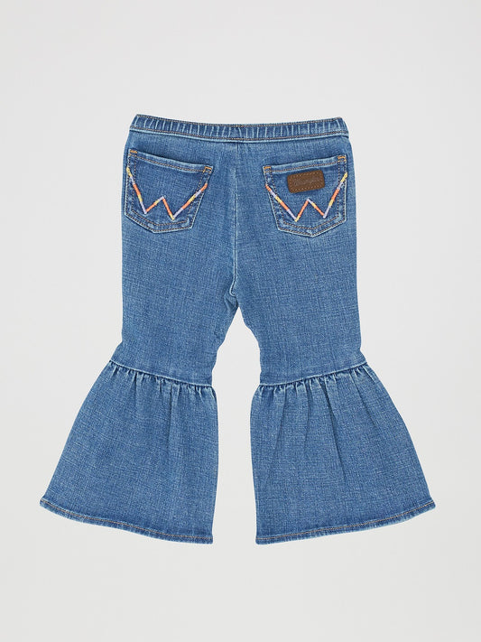 WRANGLER BABY & GIRL Tiered Flare Jean “Reign” - 112367531