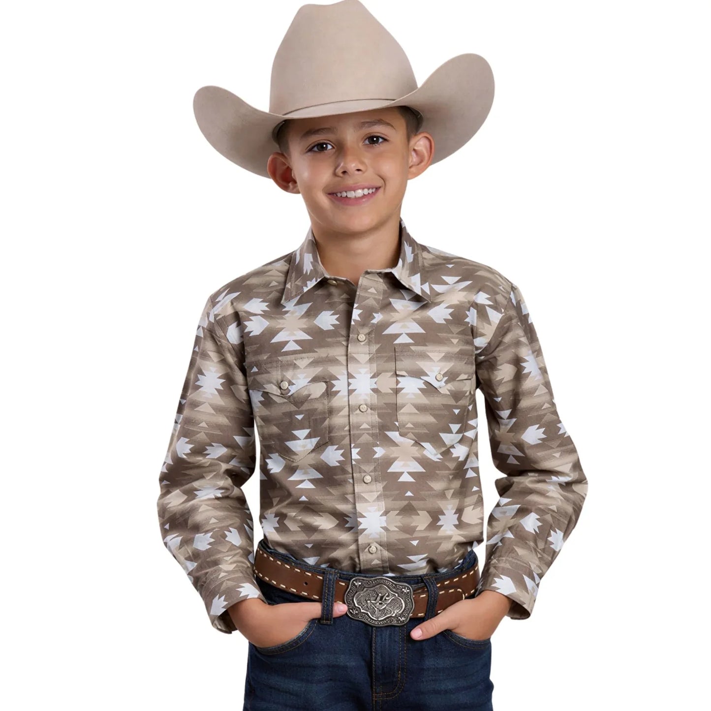 Roper Boy's Western Shirt - Long Sleeve, Snap, 03-030-0067-0481