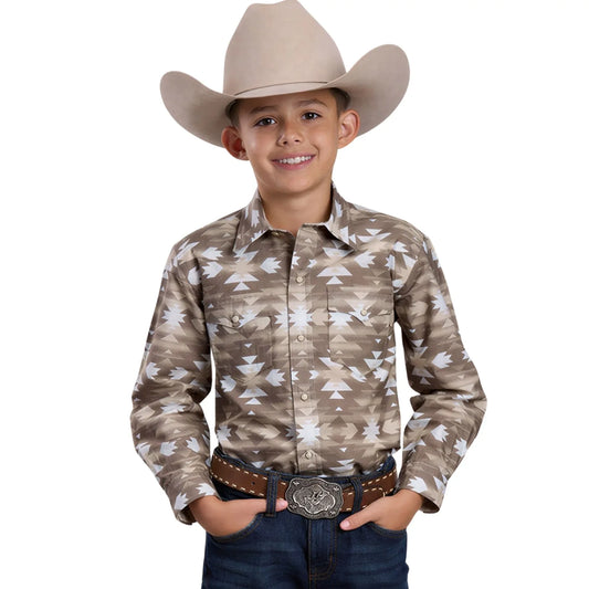 Roper Boy's Western Shirt - Long Sleeve, Snap, 03-030-0067-0481