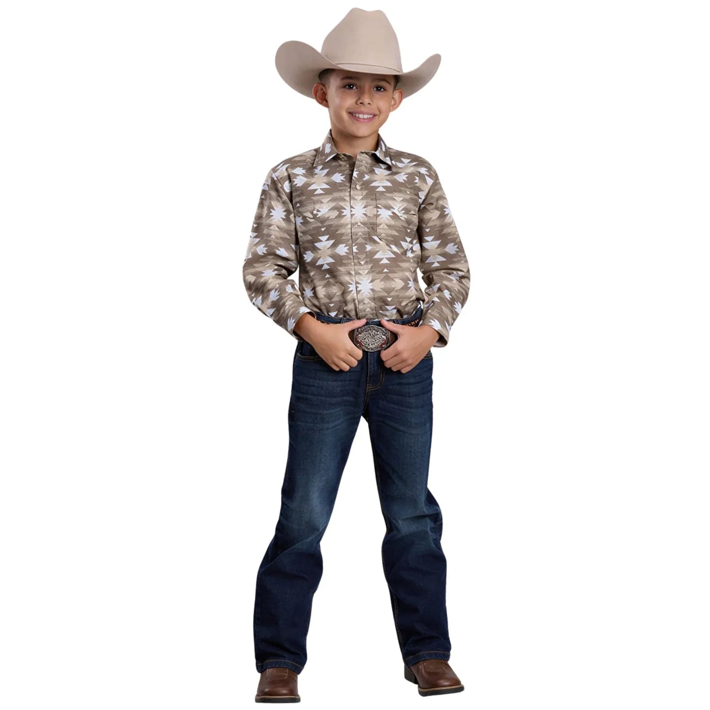 Roper Boy's Western Shirt - Long Sleeve, Snap, 03-030-0067-0481
