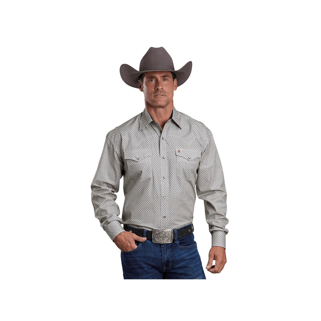 Stetson Men’s Snap Shirt, Running Diamond 11-01-425-4023