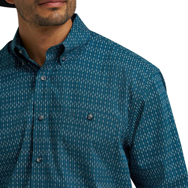 Wrangler Men's Western Button Shirt - Relaxed Fit -112367705