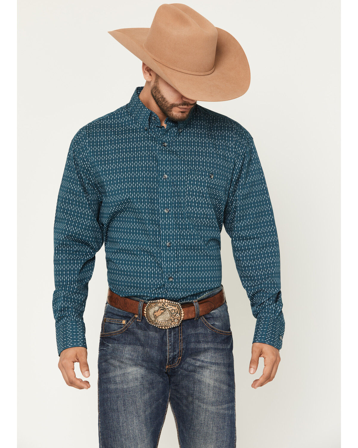 Wrangler Men's Western Button Shirt - Relaxed Fit -112367705