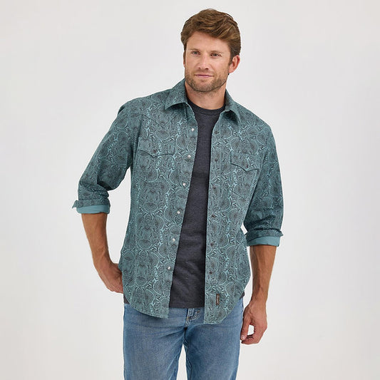 Wrangler Men’s Shirt, Retro, Long Sleeve, Snap 112368221