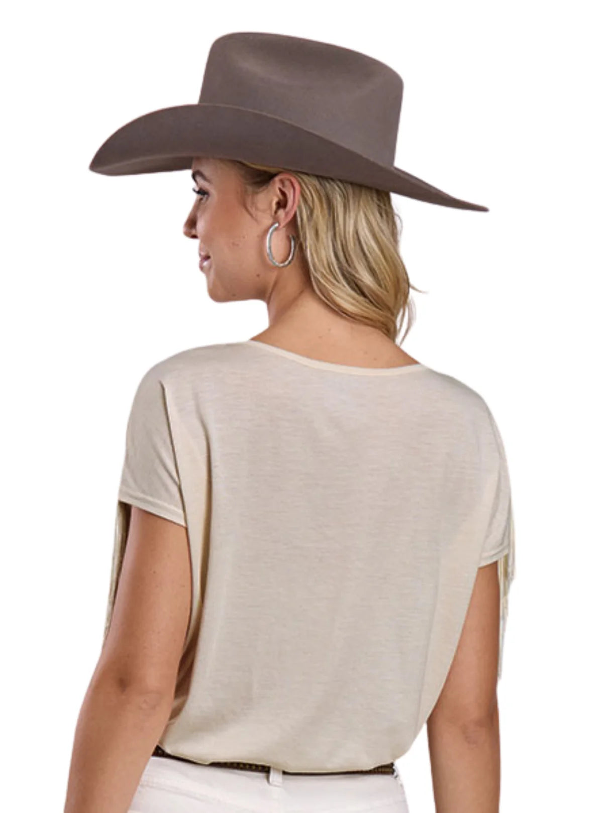 Roper Ladies Western T-Shirt, Cream 03-039-0513-5065