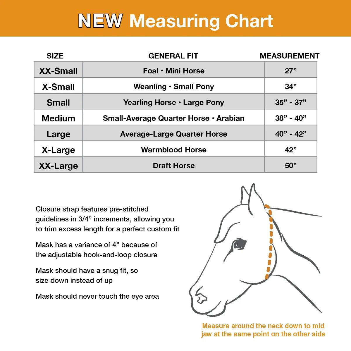 Cashel Quiet Ride Fly Mask, Long Nose, No Ears
