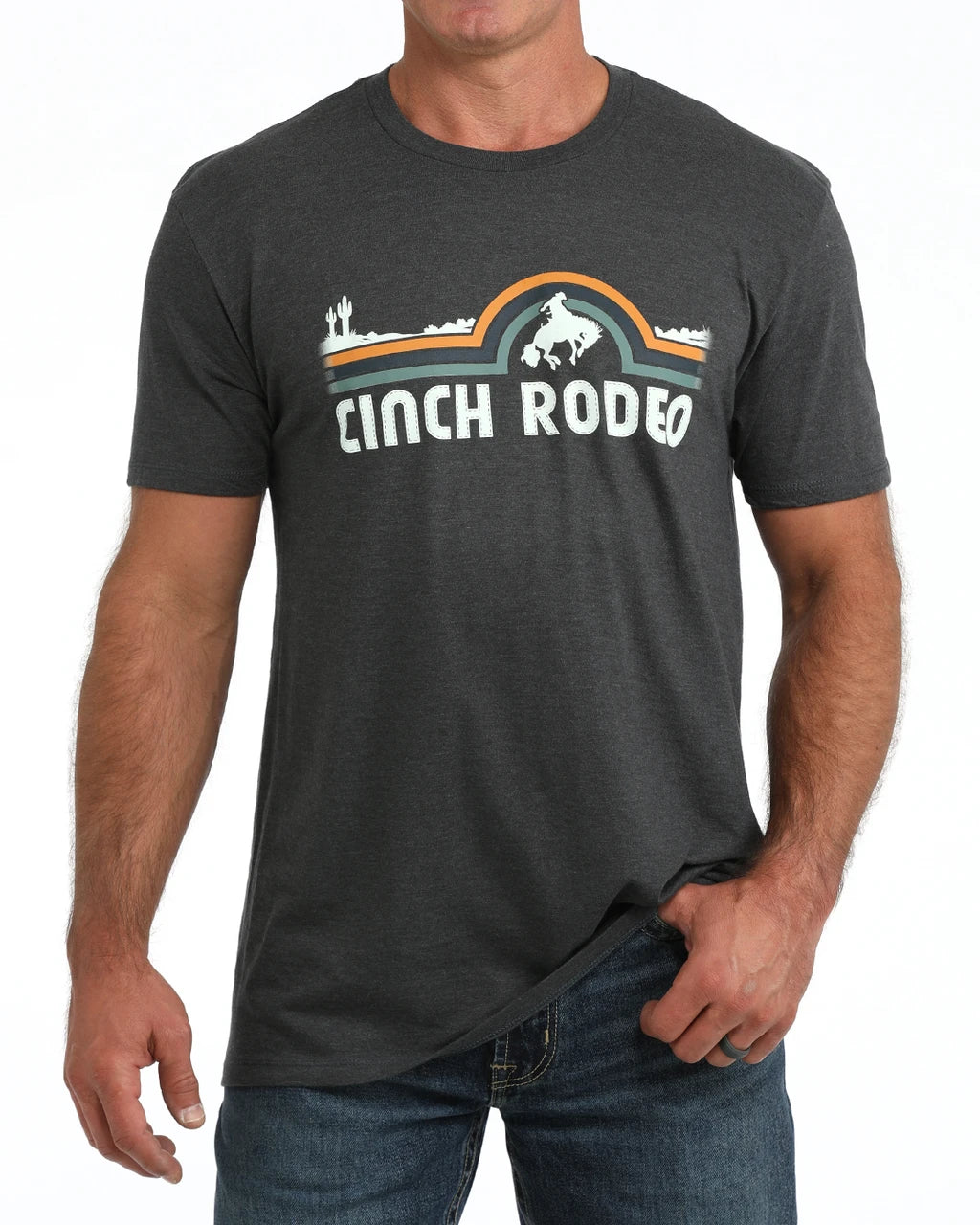 Cinch Men's Grey 'Cinch Rodeo' Graphic T-Shirt MTT1690738