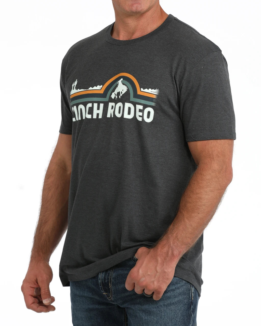 Cinch Men's Grey 'Cinch Rodeo' Graphic T-Shirt MTT1690738