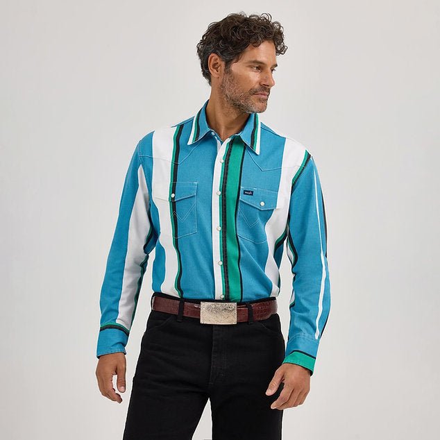 Wrangler Men’s BRUSHPOPPER WESTERN SNAP WORKSHIRT - 112368191