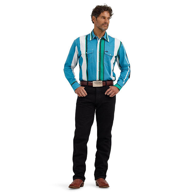 Wrangler Men’s BRUSHPOPPER WESTERN SNAP WORKSHIRT - 112368191