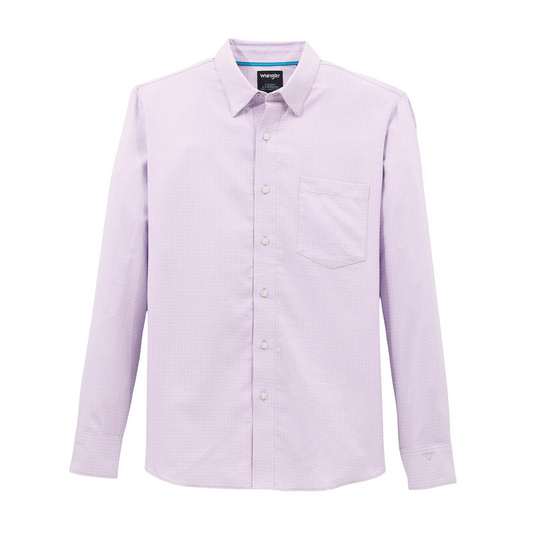 Wrangler Men’s CODY JOHNSON ONE POCKET BUTTON DOWN SHIRT -   Lilac | 112368039