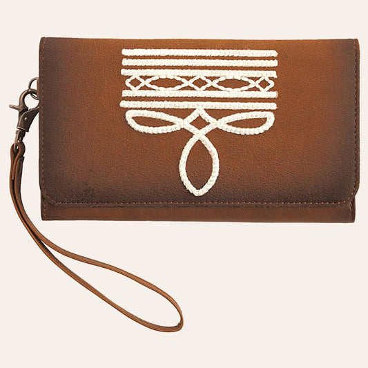 Angel Ranch Scroll Tan Wallet D330011202