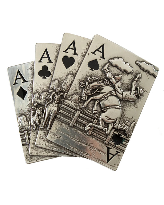 Blazin Roxx Buckle - Bucking Bronco Cards 37946