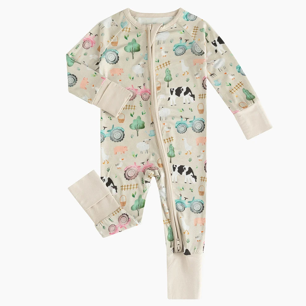 Baby Infant Romper Sleepwear, Farm Life