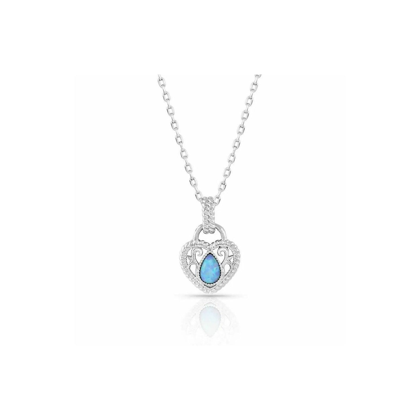 Montana Silversmiths Necklace - Gleeful Heart Silver NC5114