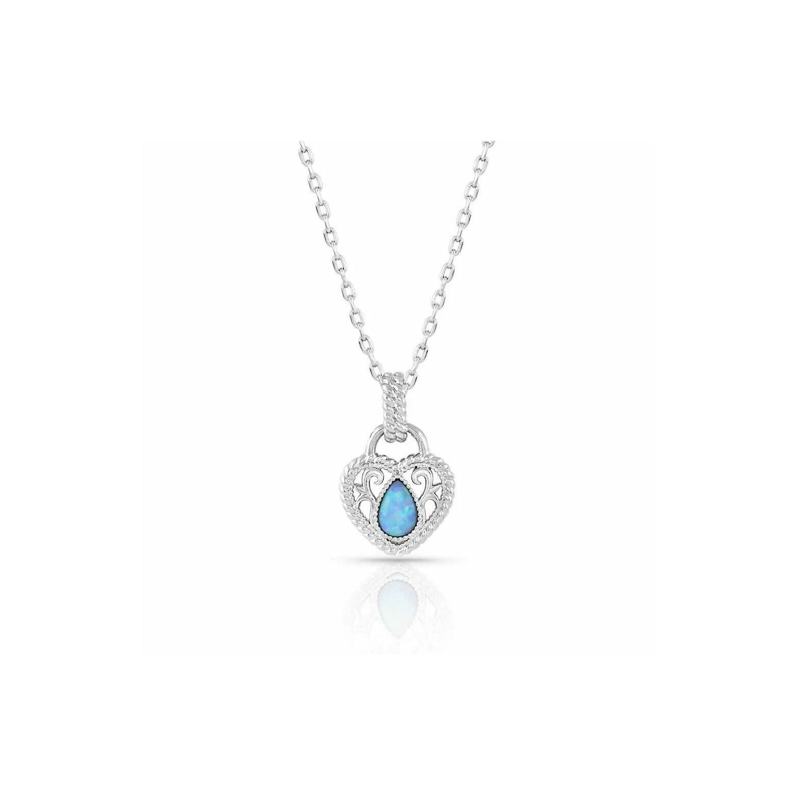 Montana Silversmiths Necklace - Gleeful Heart Silver NC5114
