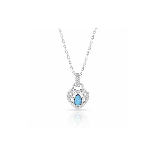 Montana Silversmiths Necklace - Gleeful Heart Silver NC5114