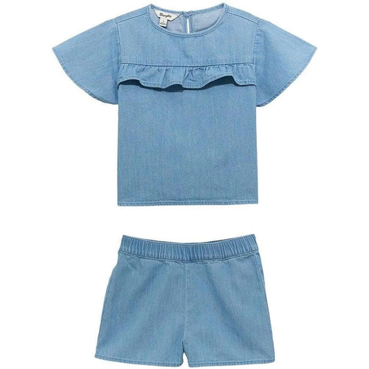 Wrangler Baby Girl Shorts & Top Set 112375216