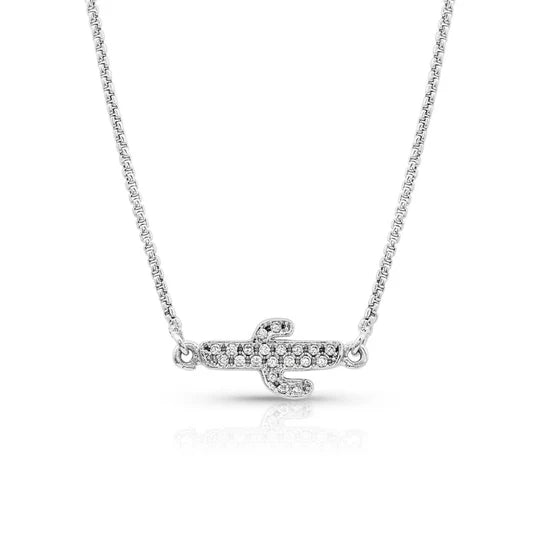 Montana Silversmiths Necklace - Mini Reversible Cactus NC4371