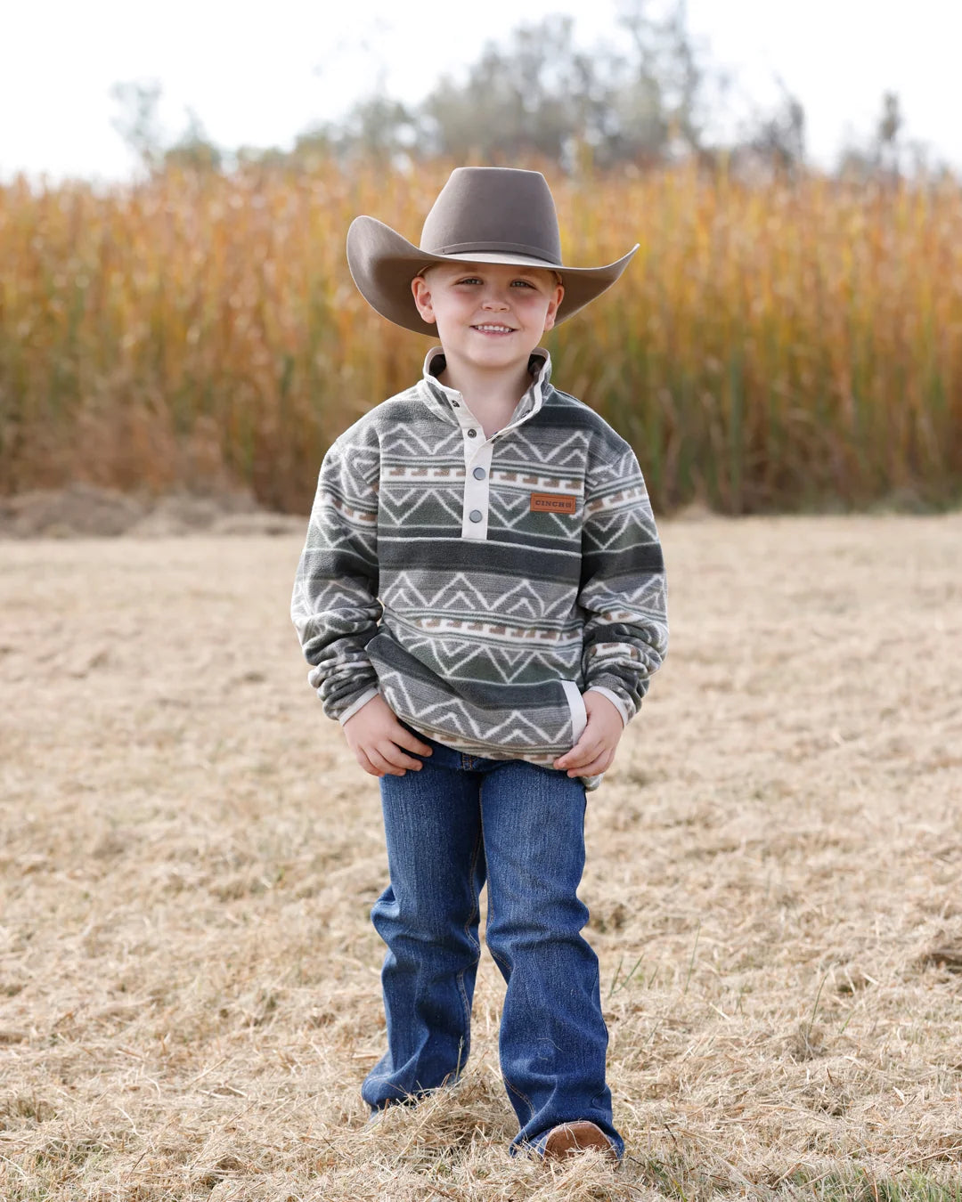 CINCH BOY'S POLAR FLEECE PULLOVER MWK7590021