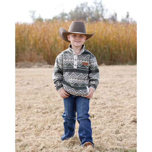 CINCH BOY'S POLAR FLEECE PULLOVER MWK7590021