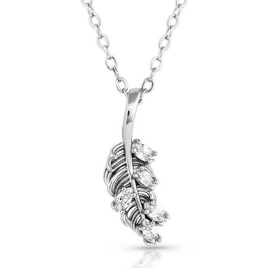 Montana Silversmiths Necklace - Bridgerton Feather NC5275