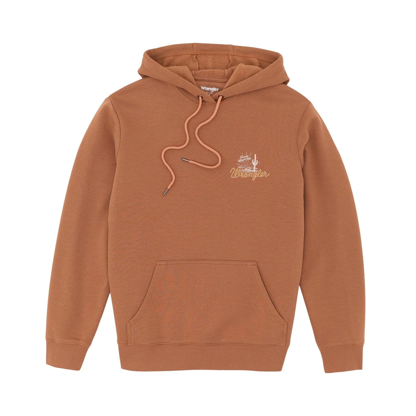Wrangler Men's Brown Hoodie 112365701