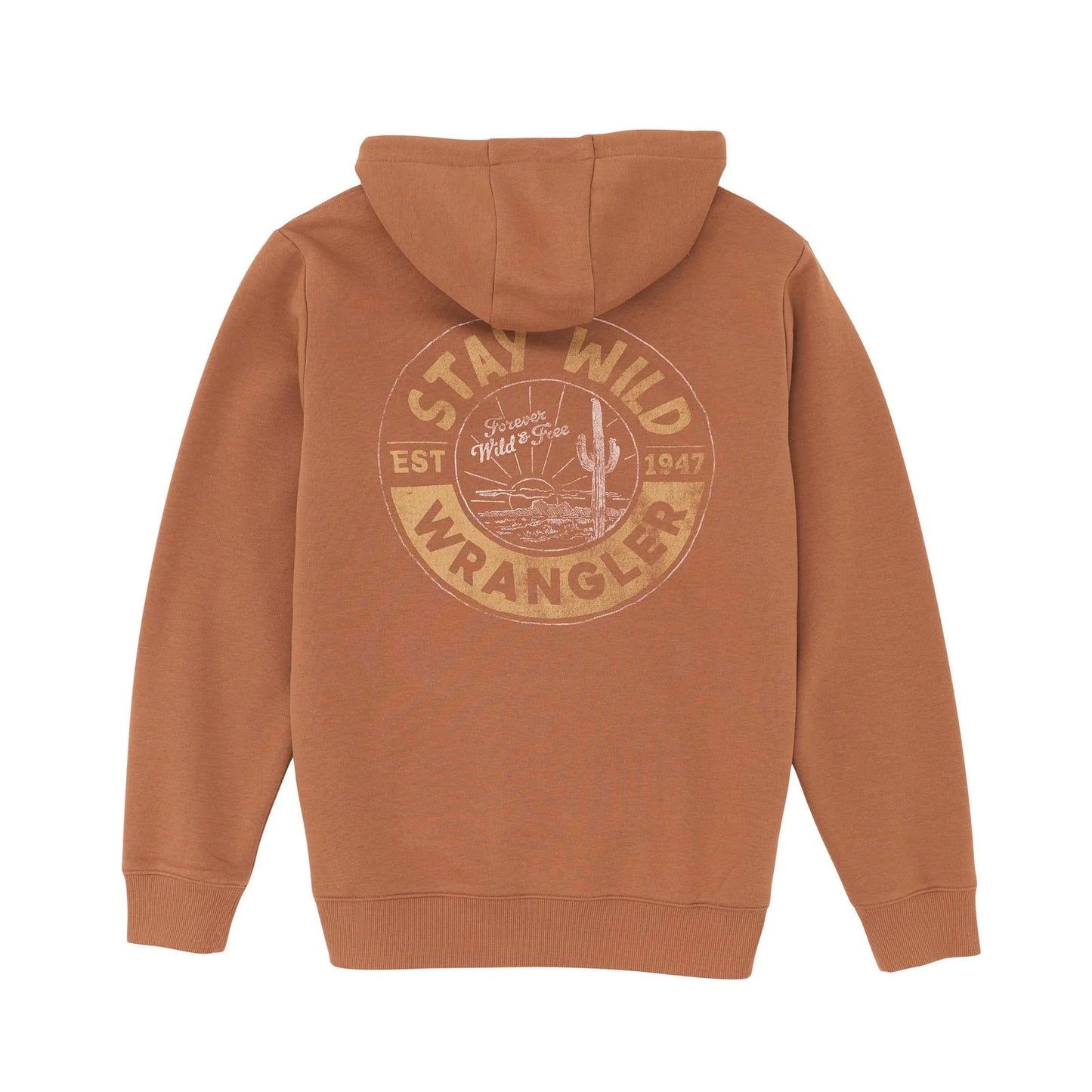 Wrangler Men's Brown Hoodie 112365701