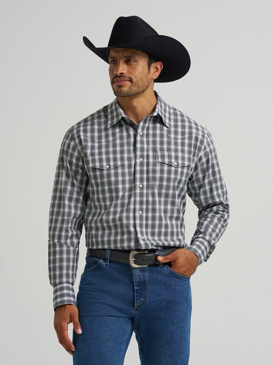 Wrangler Men's Western Snap Shirt - Classic Fit -112367708
