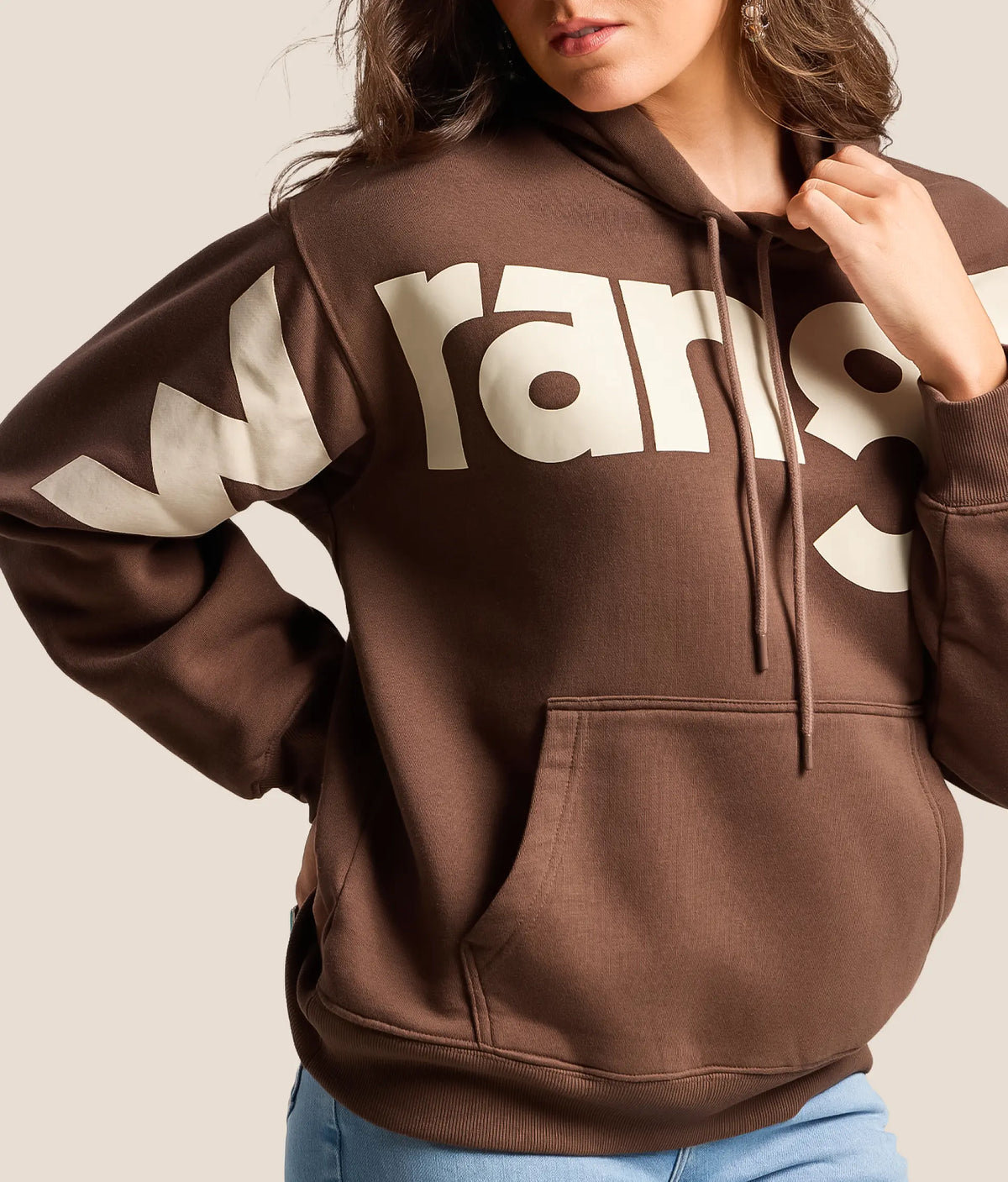 Wrangler Women's Brown Hoodie 112385387