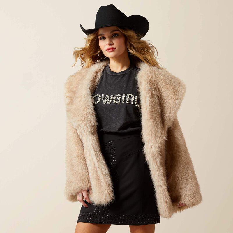 Ariat Ladies Faux Fur Coat 10065966