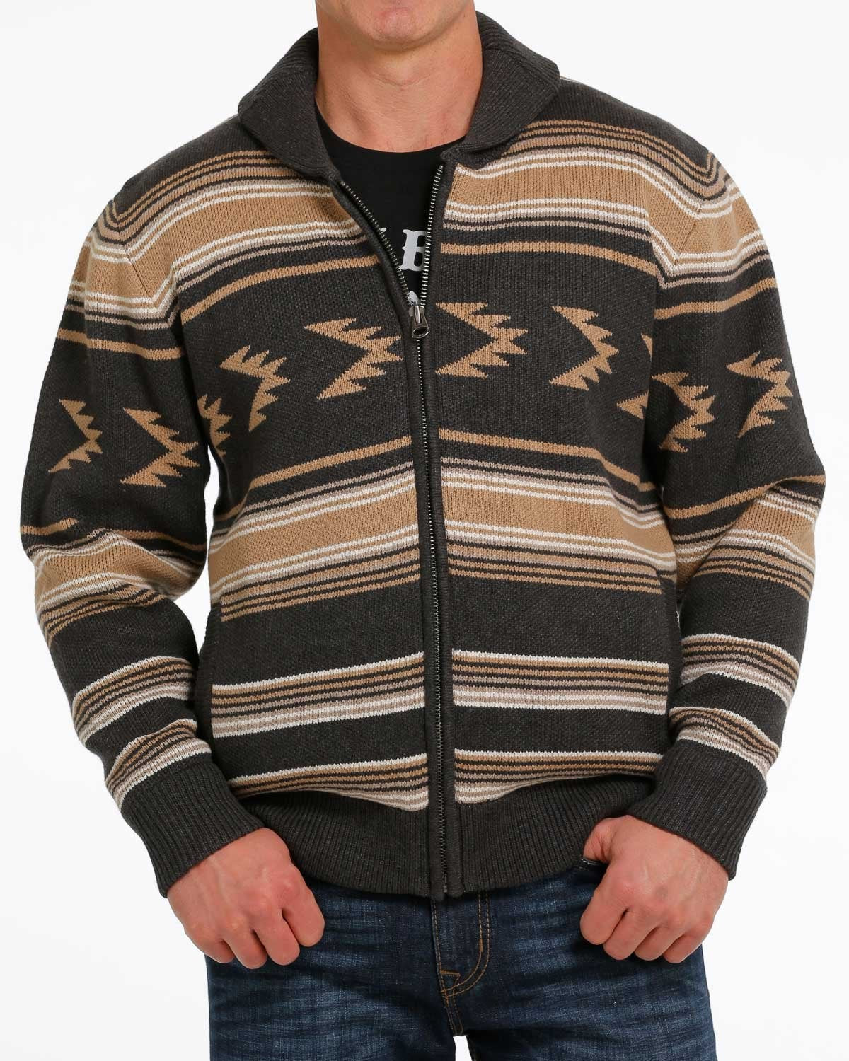 CINCH MEN'S PULLOVER SWEATER Charcoal MWK1582001