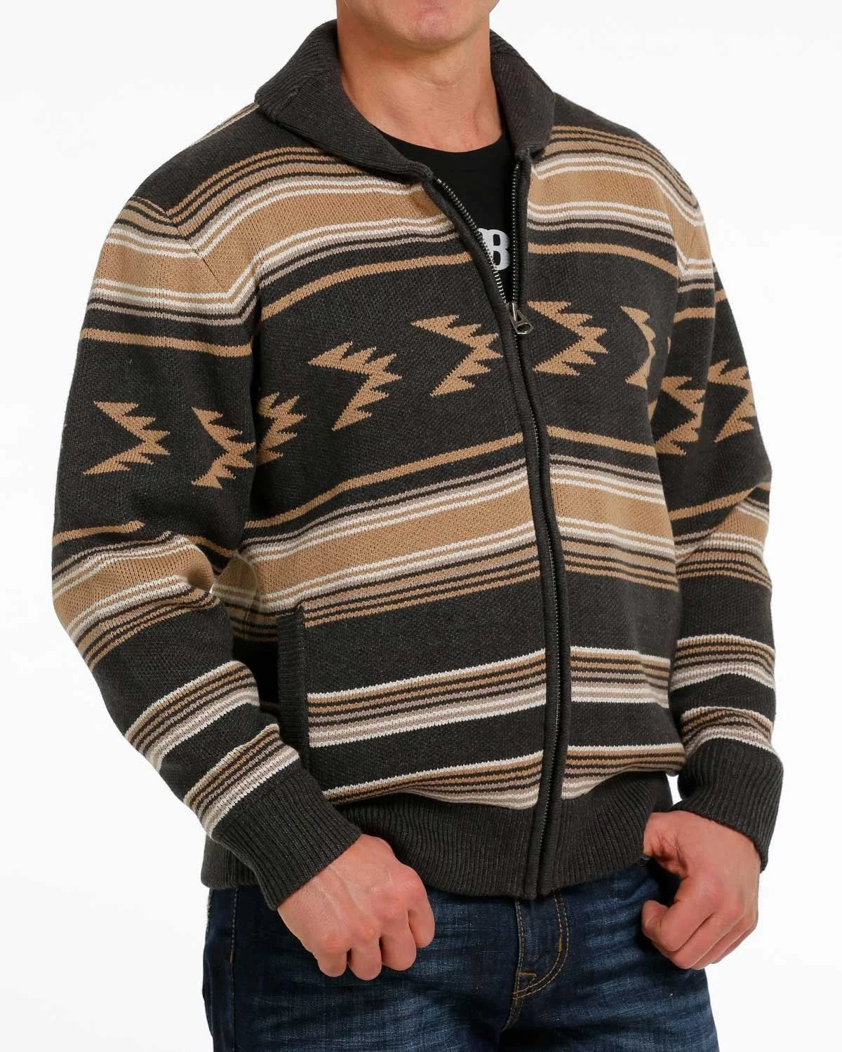 CINCH MEN'S PULLOVER SWEATER Charcoal MWK1582001