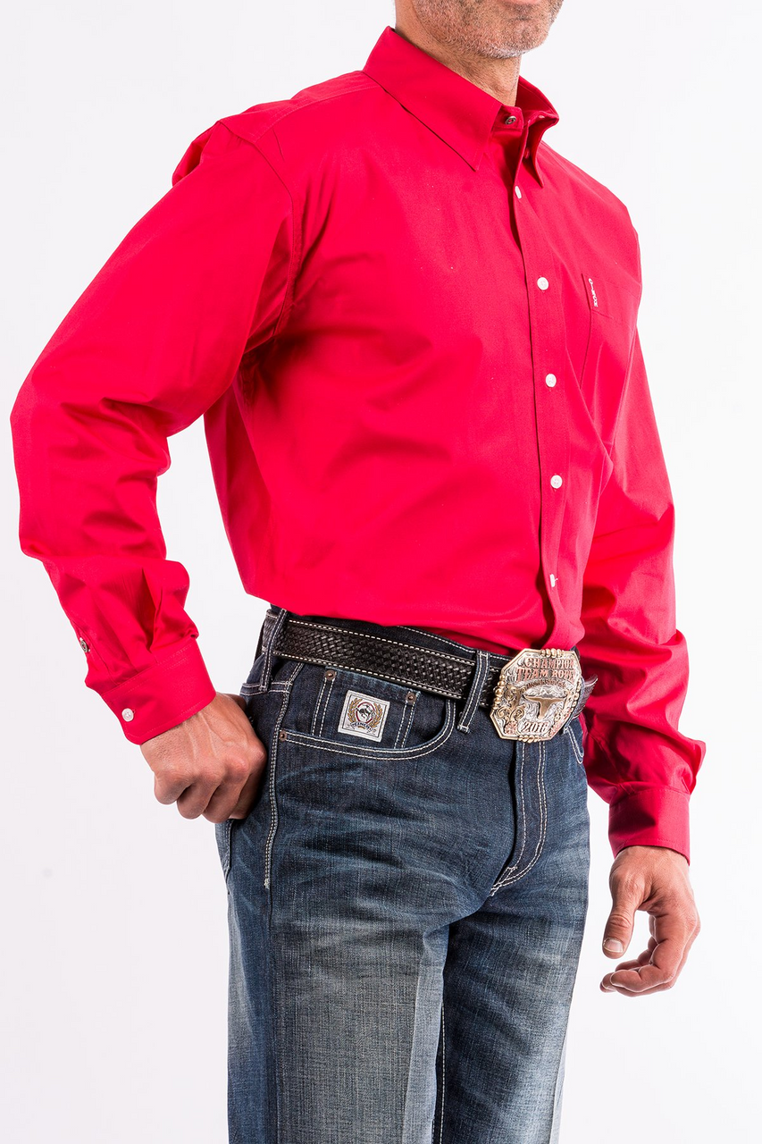 Cinch Men’s Modern Fit, Hot Pink, Button Down Shirt - MTW1343012