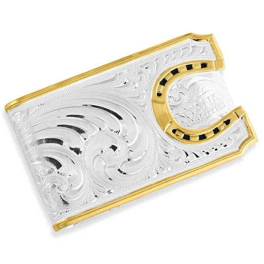 Montana Silversmiths Buckle Money Clip - Horseshoe MCL5236